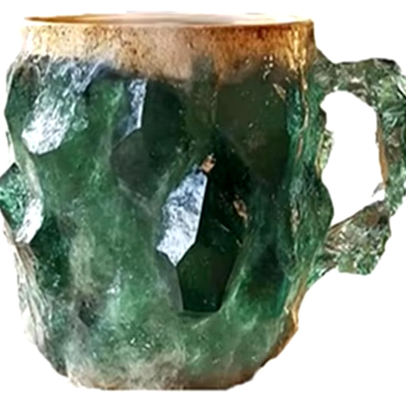 Mineral Crystal Coffee Mugs - Faux Mineral Crystal Resin Coffee Cups - Cross-Border New Arrival