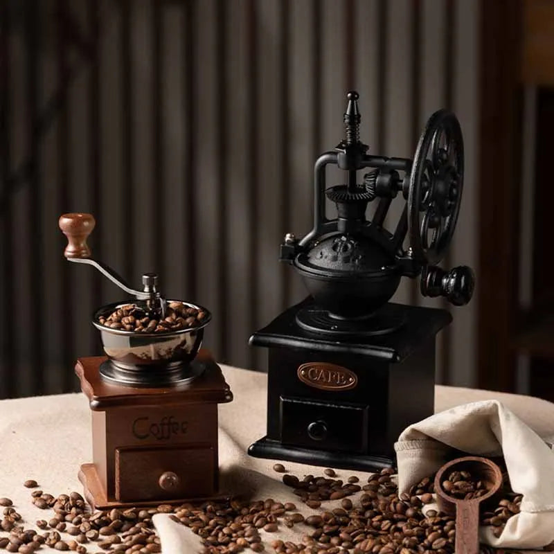 Coffee Grinder Classical Retro Manual Coffee Bean Grinder Coffee Maker Professional Barista Coffeeware Coffee Accessories