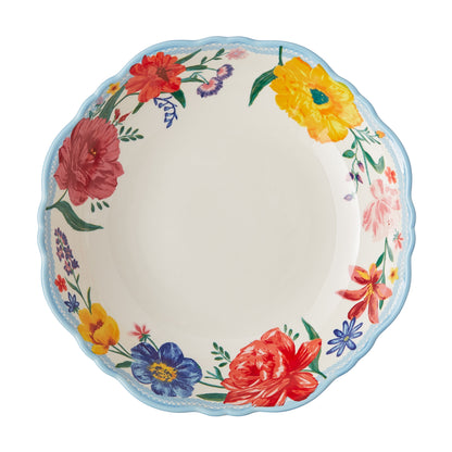 Brilliant Blooms Stoneware Serve Bowl