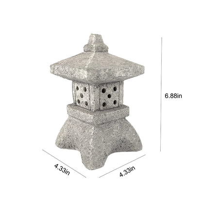 Outdoor Pagoda Garden Statue, Solar Statue Garden Decoration, Outdoor Garden Lantern, Led Garden Lights with Simulated Pagoda