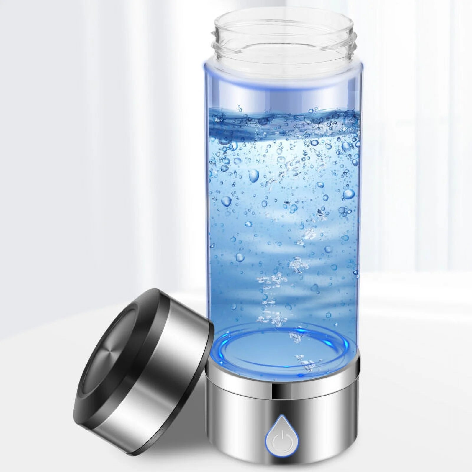 Hydrogen Water Bottle Efficient Hydrogen Water Maker Bottle 360Ml Generator Non-Slip Hydrogen Water Ionizer Machine Good Sealing Hydrogen Rich Water Cup Reusable for Home Office