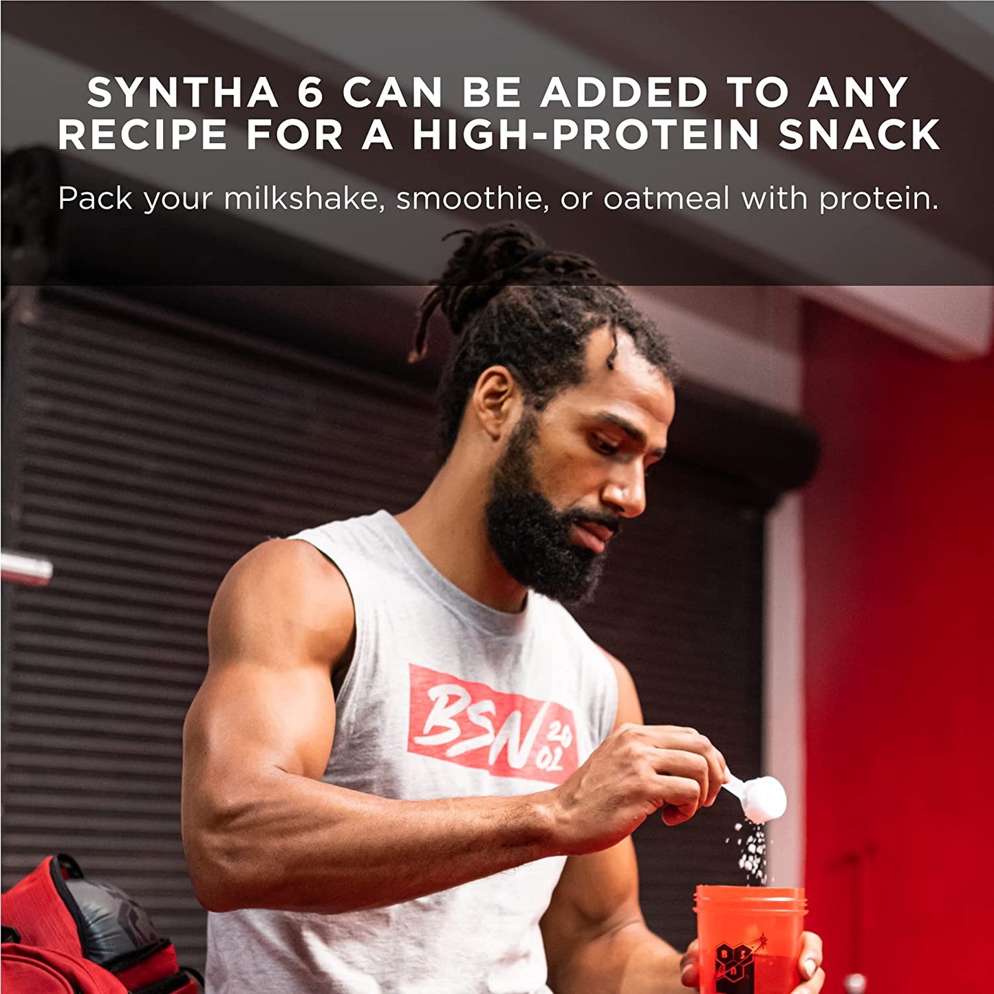 SYNTHA-6 EDGE Protein Powder, with Hydrolyzed Whey, Micellar Casein, Milk Protein Isolate, Low Sugar, 24G Protein, Strawberry Milkshake, 48 Servings